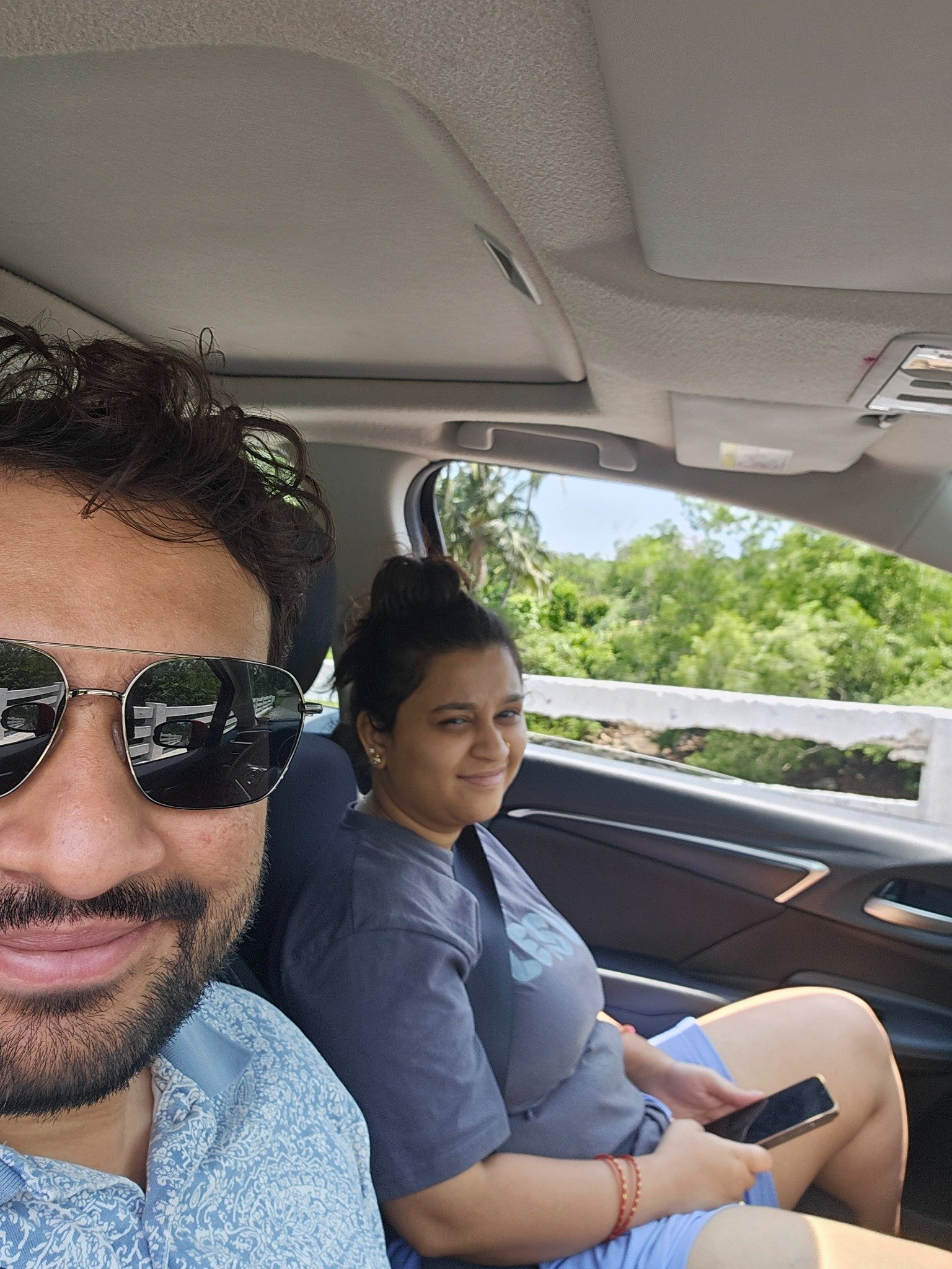 A little everyday moment together in the car