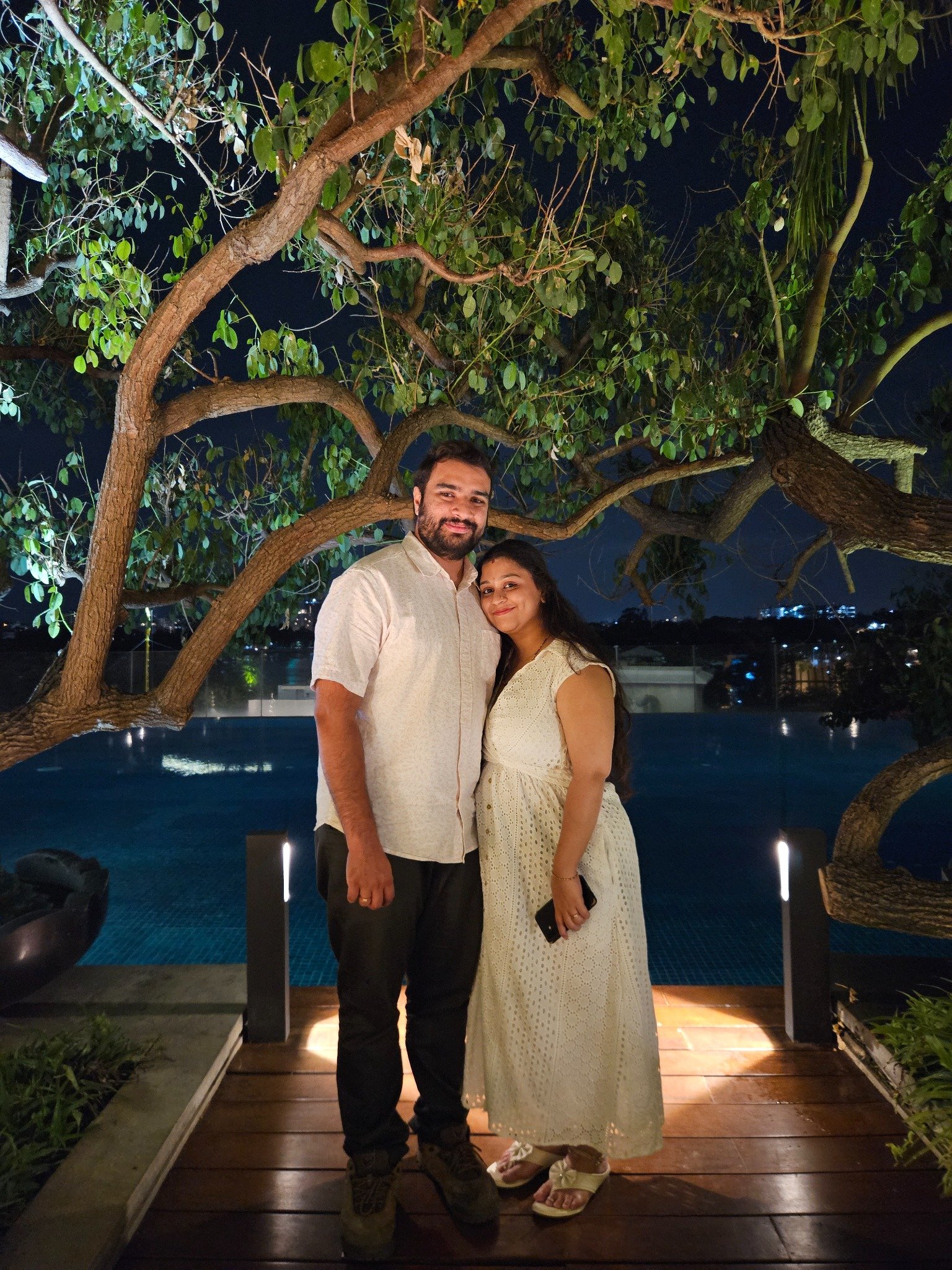 An evening together under the lights